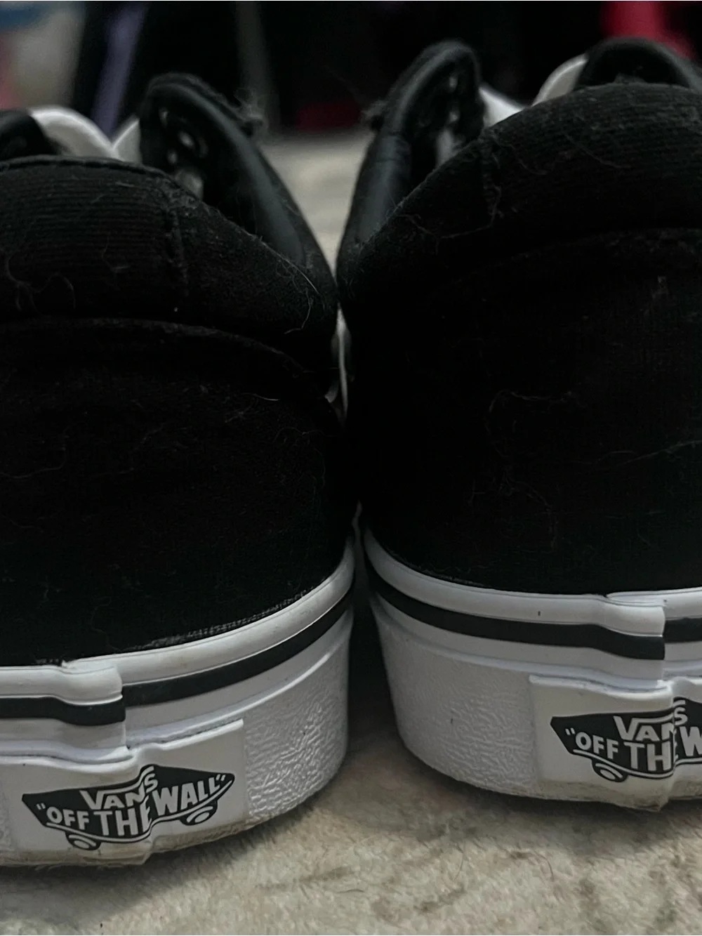 Vans Black and White Low-Top Sneakers